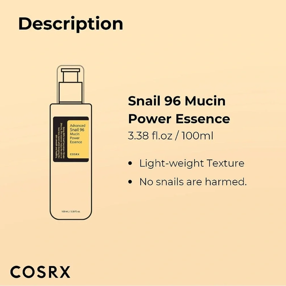 COSRX Advanced Snail 96 Mucin Power Essence 100mL NEW 🐌✨